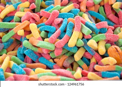 Gummy Colorful Worms