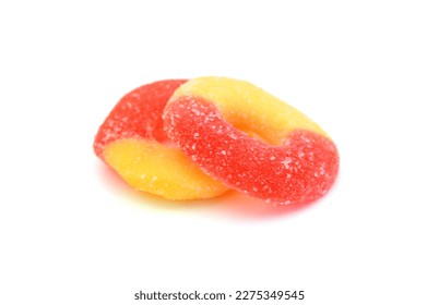 Gummy rings shaped cutter, isolated on white background
