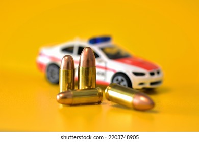 Gun Bullets With Police Toy Car