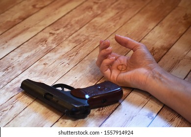 suicide stock photo gun