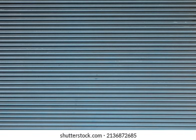 Gun Metal Blue Corrugated Steel Backdrop.