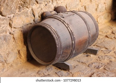 Gunpowder Barrel With A Clipping Path