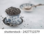 gunpowder tea in a cup