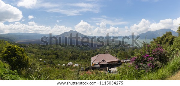 Gunung Batur Volcano Mountain Abang Kintamani Stock Photo Edit Now 1115034275