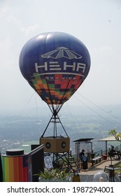 Gunung Kidul, Yogyakarta, Indonesia - 4th June, 2021 : The Big Baloon On Heha Sky View