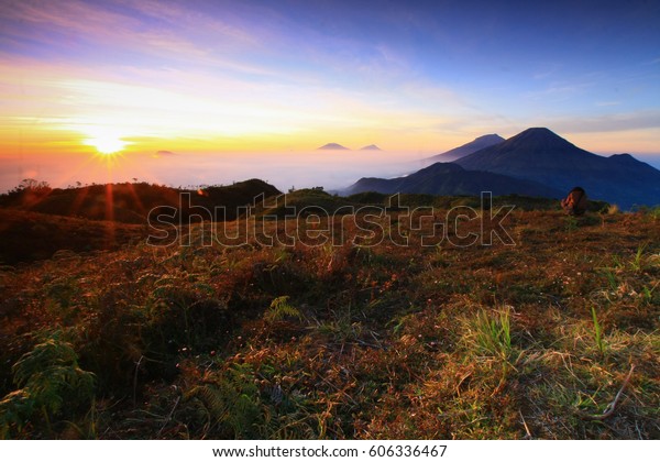 Gunung Prau Dieng Prau Mountain Dieng Stock Photo Edit Now