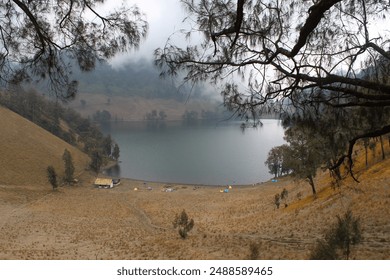 Gunung Semeru, located in East Java, Indonesia, is the highest volcano on the island of Java and one of the most iconic peaks in the Indonesian archipelago. 