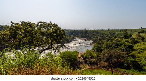 Gurara waterfalls along the river Gurara in Niger state of Nigeria. A large tributary of river Niger.