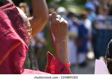 Gurgaon Residents Protest Against The Release Of Rape Accused Of Bilkis Bano During The 2002 Gujarat Riots. Gurgaon, Haryana, India. August 28, 2022.