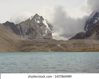 Gurudongmar Lake In North District Of Sikkim India , It Is A Tourist As Well As A Religious Place
