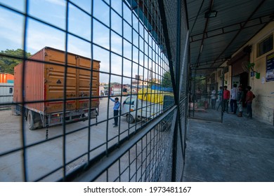 Gurugram, Haryana, India; September 29 2019: Truck Load With Grocery Product Parked At Local FMCG Products Distribution Centre, Warehouse Logistics Is Important In Business To Business Trade; 