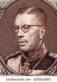 Gustaf VI Adolf Of Sweden Portrait From Money
