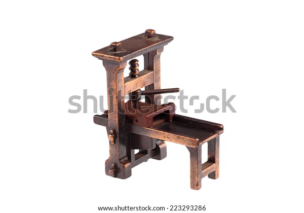 Gutenbergs Printing Press Stock Photo (Edit Now) 223293286