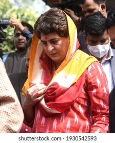 GUWAHATI,INDIA-01 MARCH 2021: All India Congress Committee (AICC) General Secretary Priyanka Gandhi Vadra At Kamakhya Temple. 