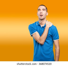 Guy with back pain