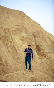 The guy in the background of a sand pit