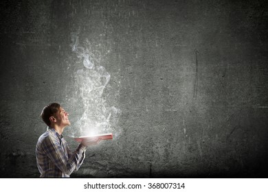 Guy with book in hands