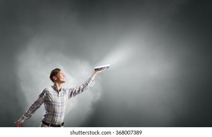 Guy with book in hands