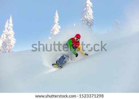 Similar – Image, Stock Photo deep snow intoxication