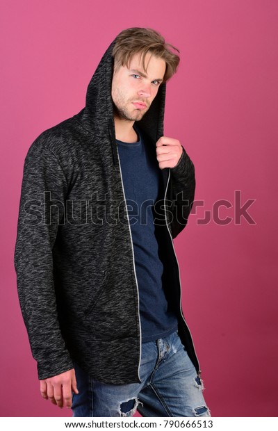 Guy Bristle Dark Blue Tshirt Grey Stock Photo Edit Now 790666513