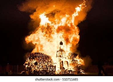 football bonfire