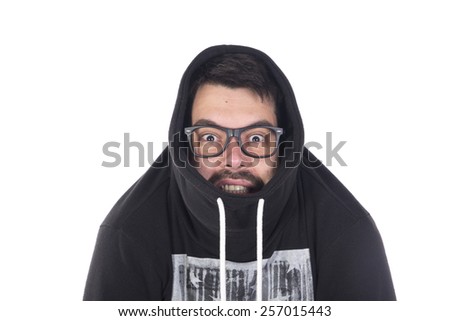 Guy with funny posing