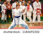 guy karate does kata at the championship