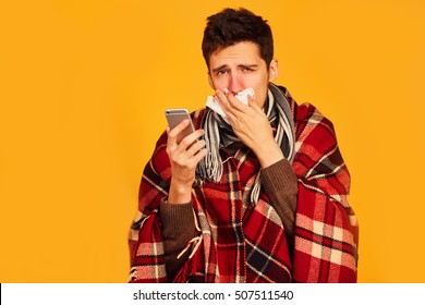 2,705 Sick person looking phone Images, Stock Photos & Vectors ...