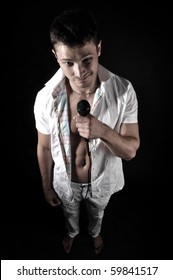guy with microphone