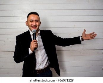 Guy with a microphone