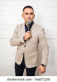 Guy with a microphone