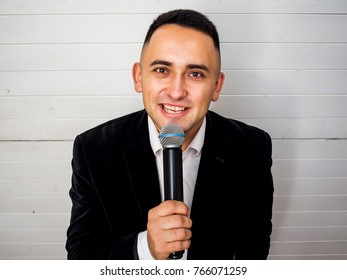 Guy with a microphone