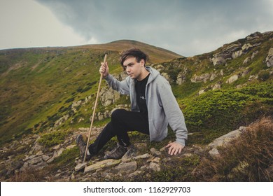Guy on the mountain