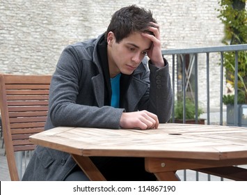 Guy Sit Waiting His Girlfriend On Stock Photo 114867190 | Shutterstock