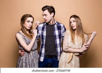 Guy And Two Girls,  Topic Relations, Love, Separation