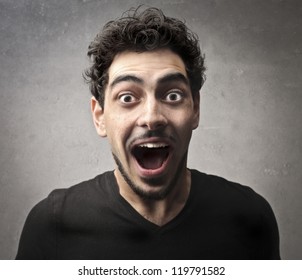 Guy Very Surprised By Something