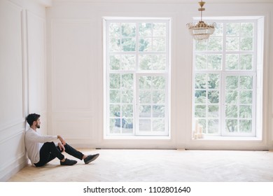 guy in a white room