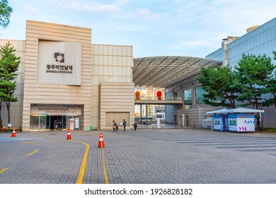 GWANGJU, KOREA, OCTOBER 22, 2019: Gwangju Biennale Building At Republic Of Korea