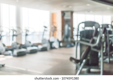 Gym Blur Background Fitness Center Workout Stock Photo 1074591380 