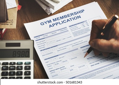 Gym Membership Application Wellness Concept