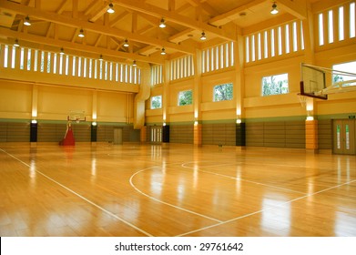 a gymnasium empty light high space