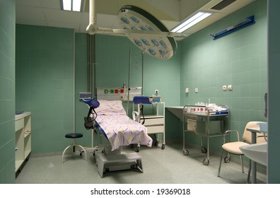 Gynecology Clinic With All Devices That Are Needed For Birth Baby