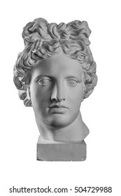 Gypsum Statue Of Apollo's Head