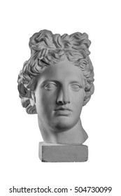 Gypsum Statue Of Apollo's Head