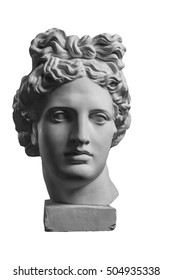 Gypsum Statue Of Apollo's Head