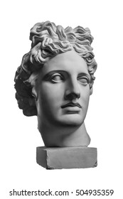 Gypsum Statue Of Apollo's Head