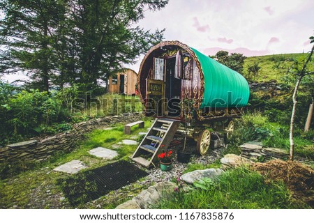 Gypsy caravan in Wales