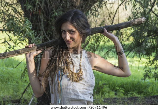 Gypsy Shaman Woman Forest Swamp Stock Photo Edit Now 720711496 https www shutterstock com image photo gypsy shaman woman forest swamp 720711496