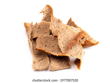 Gyro Meat Isolated On A White Background