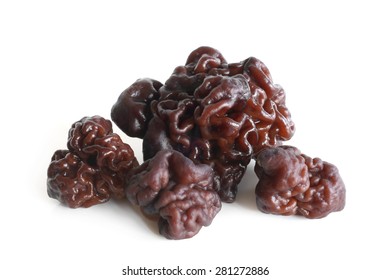 Gyromitra On White Background